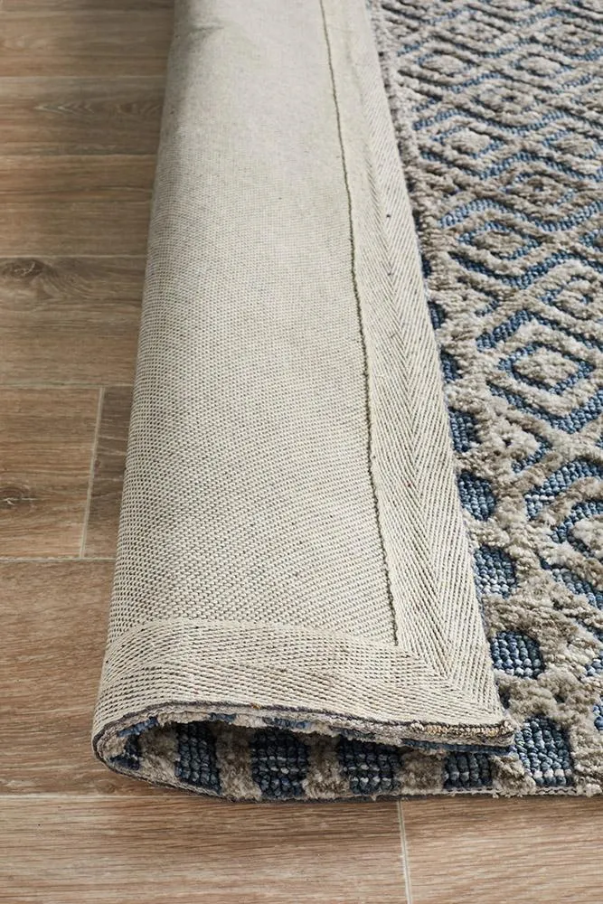 Levi Corey Navy Grey Rug