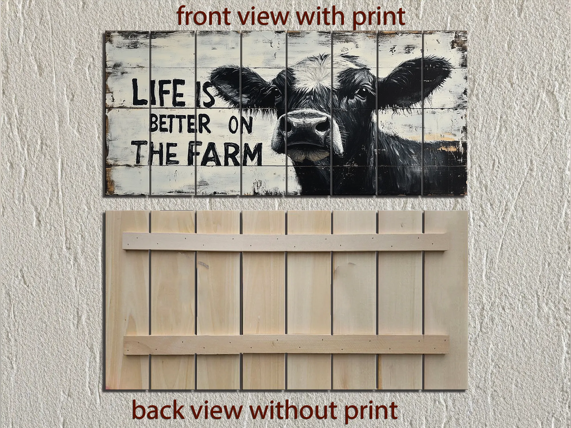 Life Is Better On The Farm Sign Real Wood Wall Art