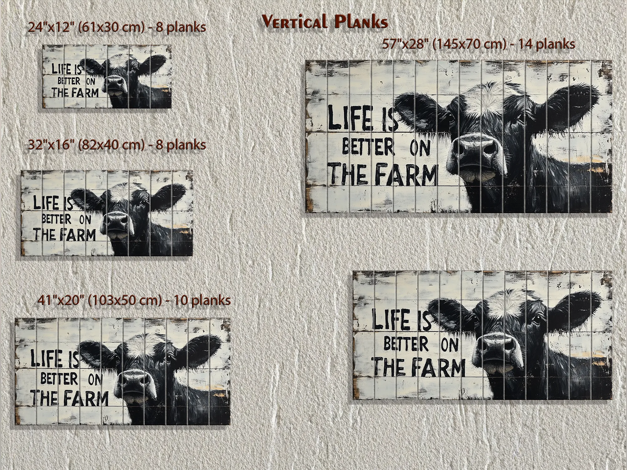 Life Is Better On The Farm Sign Real Wood Wall Art