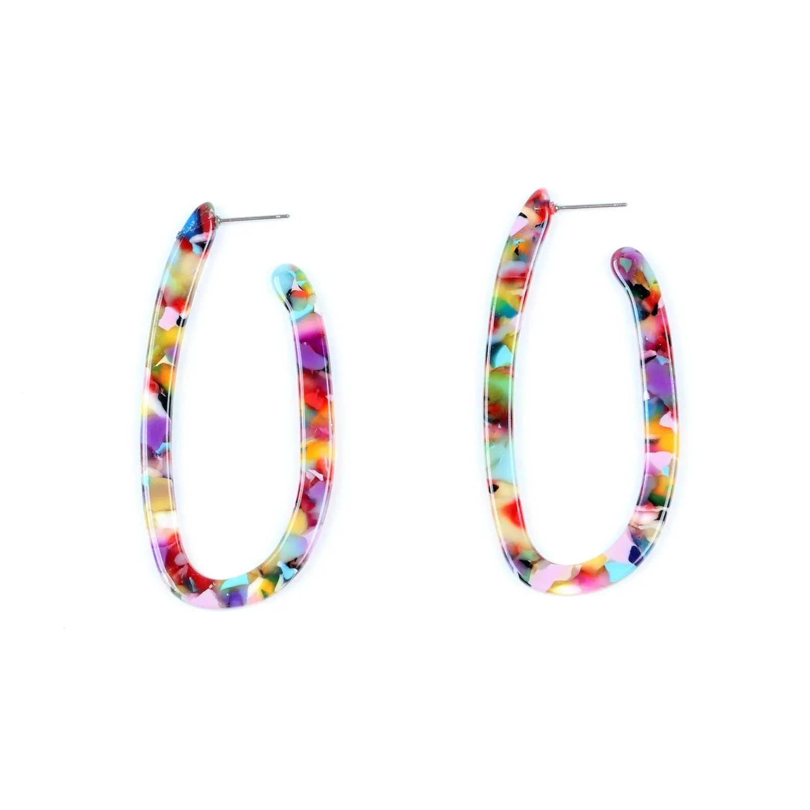 Long Confetti Hoops