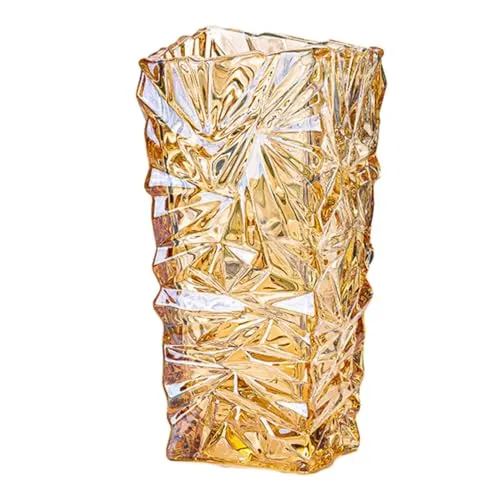 LOOM TREE® 10Inch Glass Hydroponic Bud Vase for Shelves, Windowsill, Cabinets Versatile Amber | Home Decor | Vases