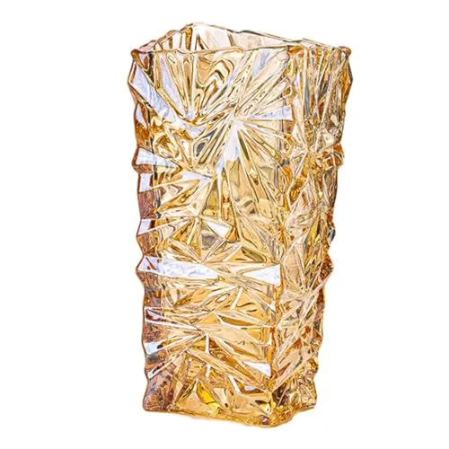 LOOM TREE® 10Inch Glass Hydroponic Bud Vase for Shelves, Windowsill, Cabinets Versatile Amber | Home Decor | Vases