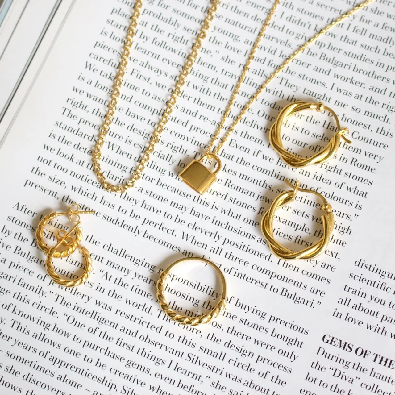 Love Lock Charm Necklace
