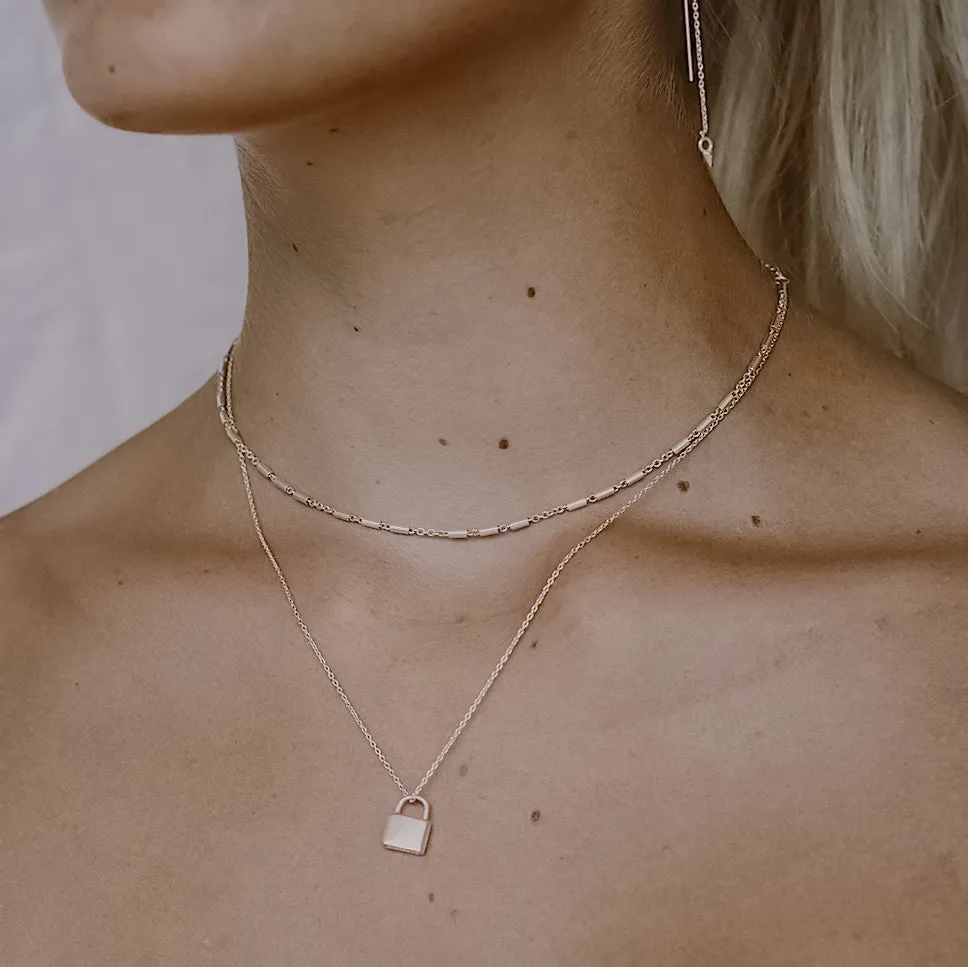 Love Lock Charm Necklace