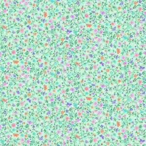 Makower Fairy Dust | Flower Trail | Green