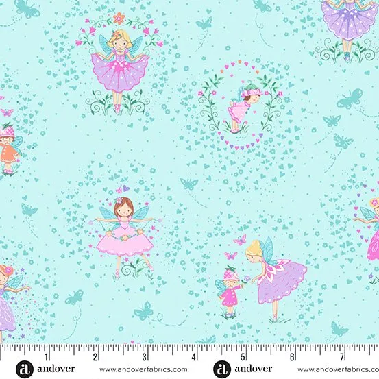 Makower Fairy Dust | Friends | Teal