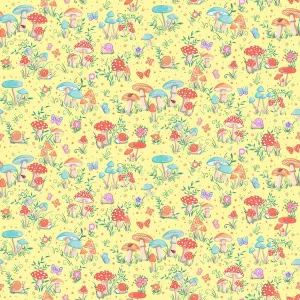 Makower Fairy Dust | Toadstool | Yellow