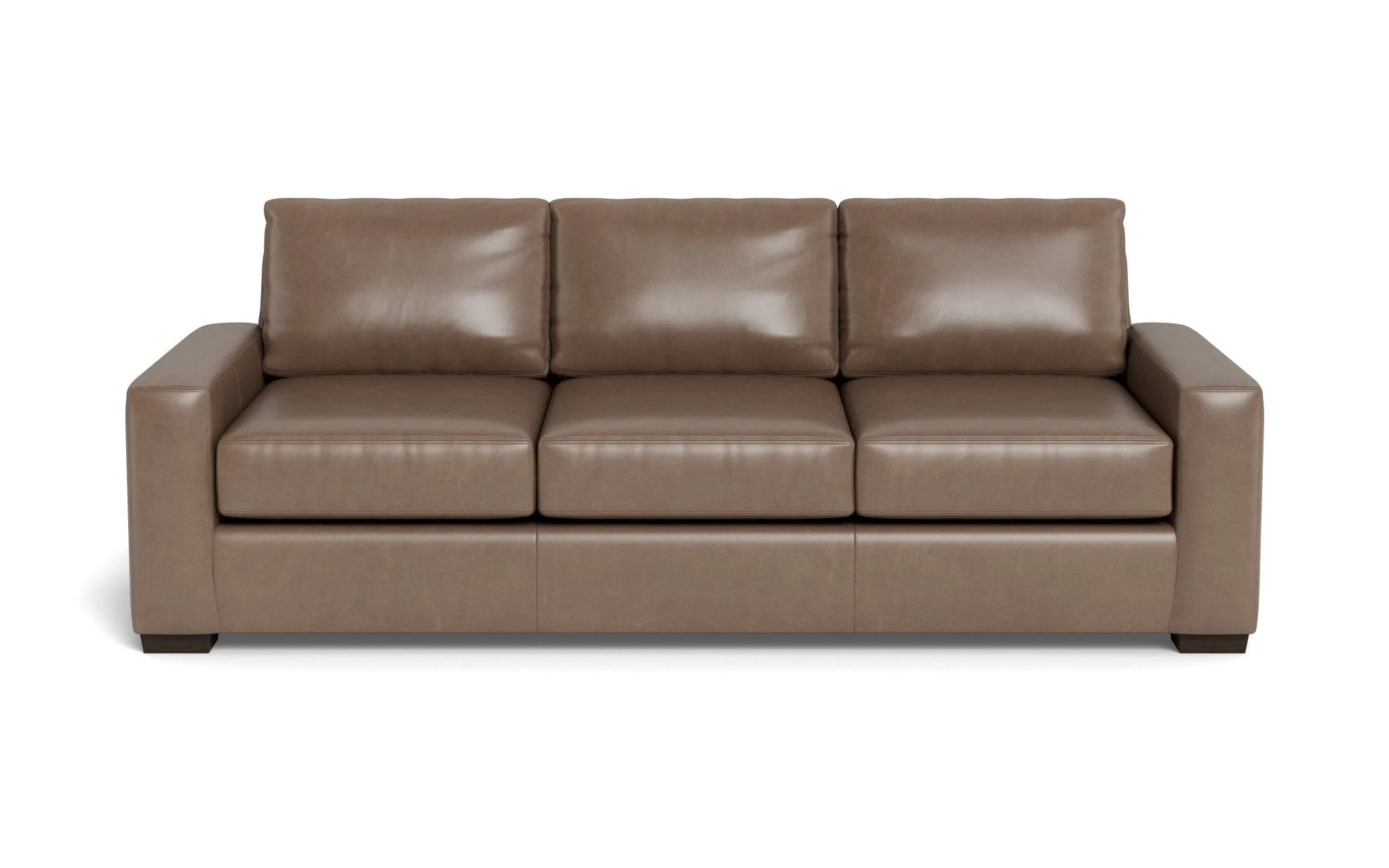 Mas Mesa 101" Deep Leather Estate Sofa