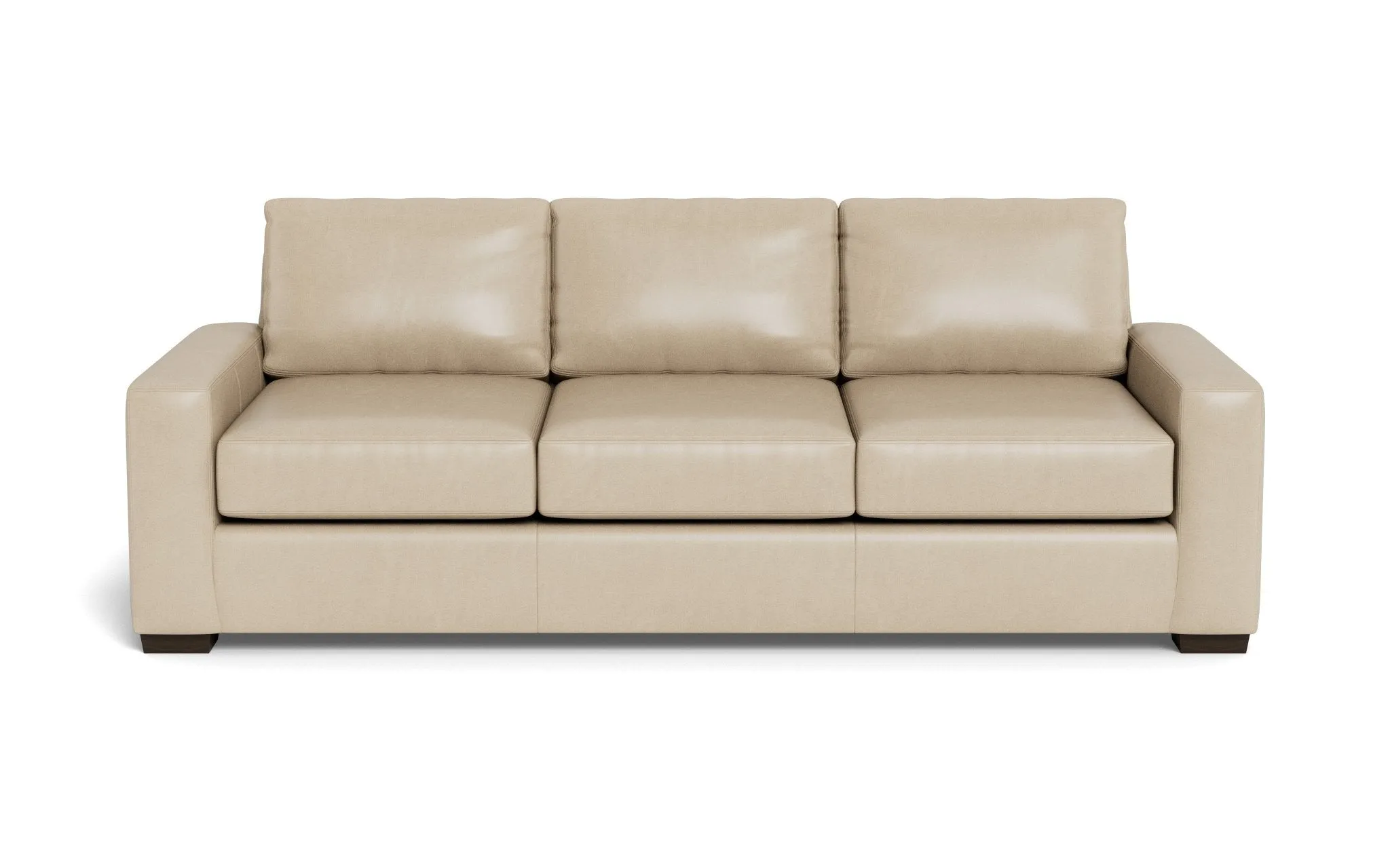 Mas Mesa 101" Deep Leather Estate Sofa