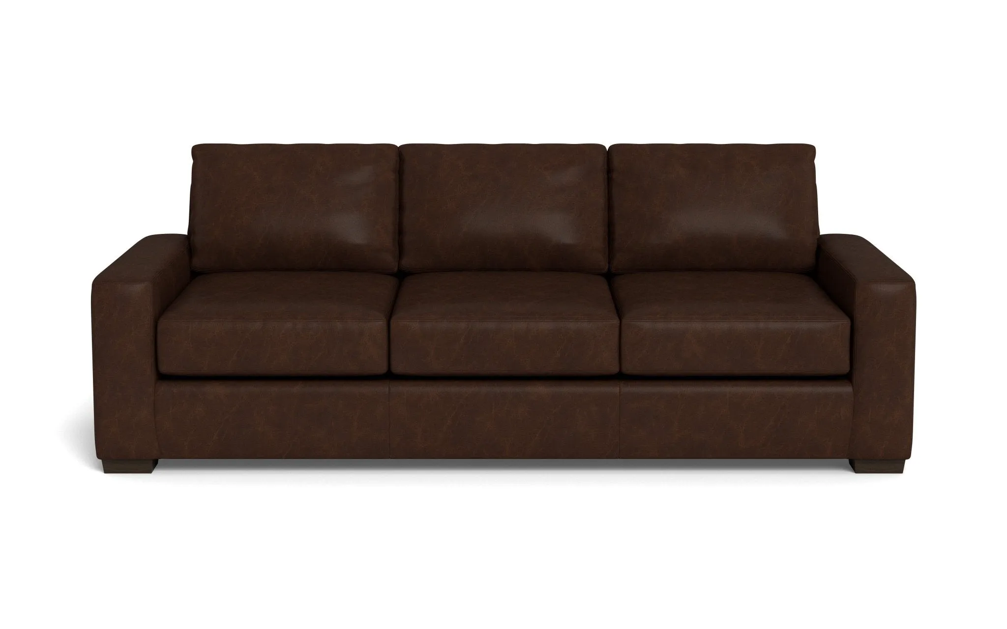 Mas Mesa 101" Deep Leather Estate Sofa