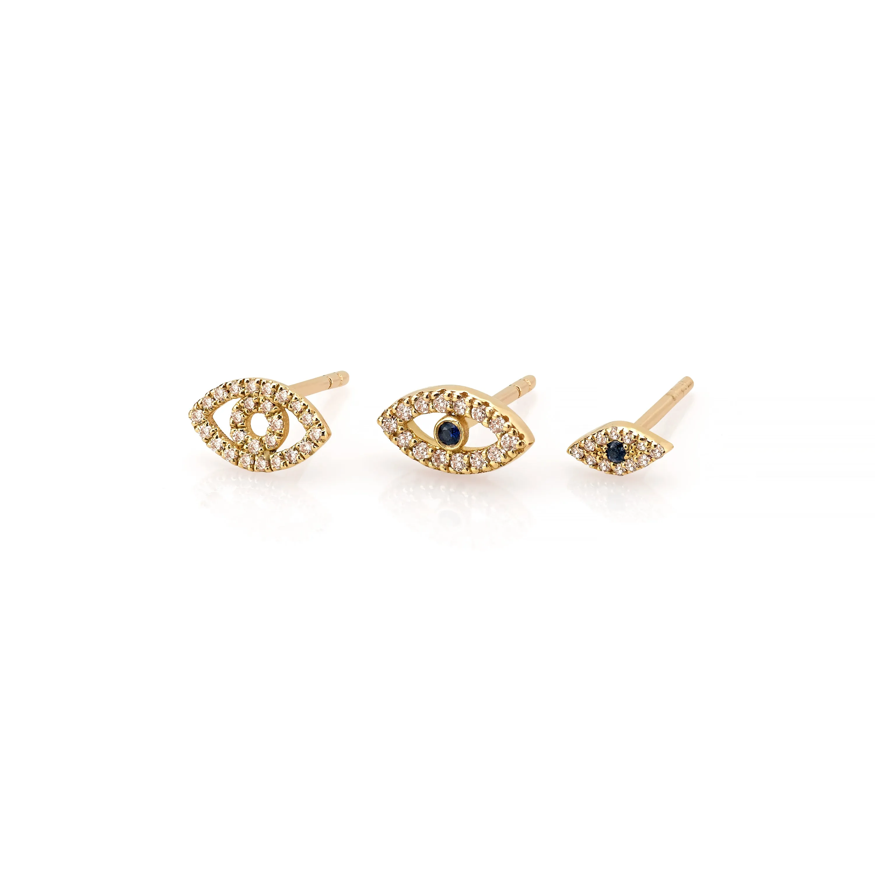 MASIEL MINI DIAMOND EVIL EYE EARRING