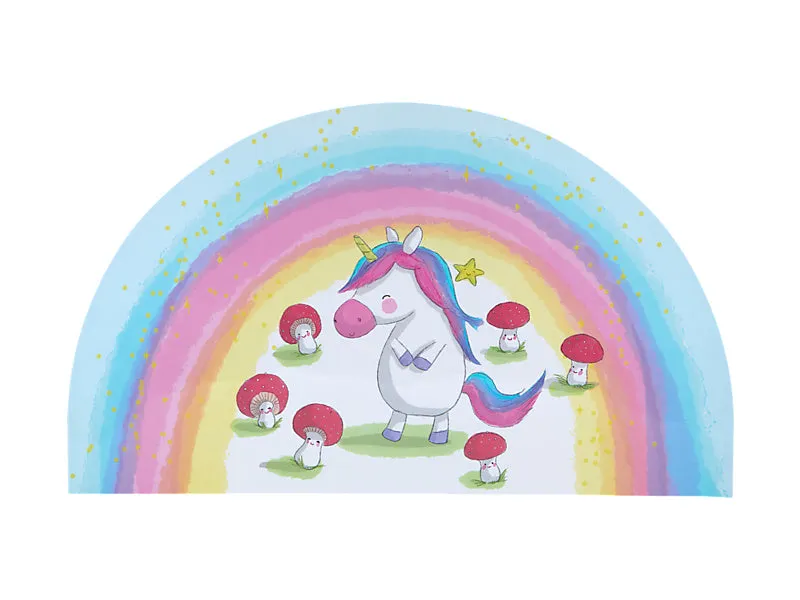 Maxwell and Williams Jedda Robaard Magical Tales Placemat Semi Circle- Unicorn
