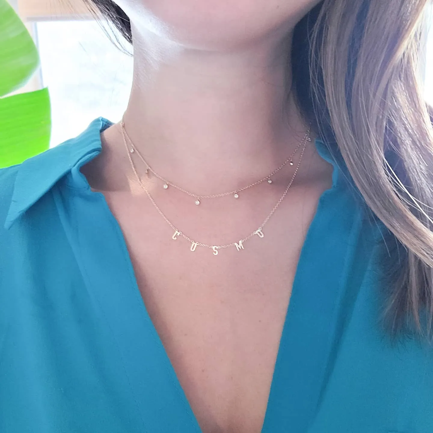 Mini Dainty Initial Name Necklace