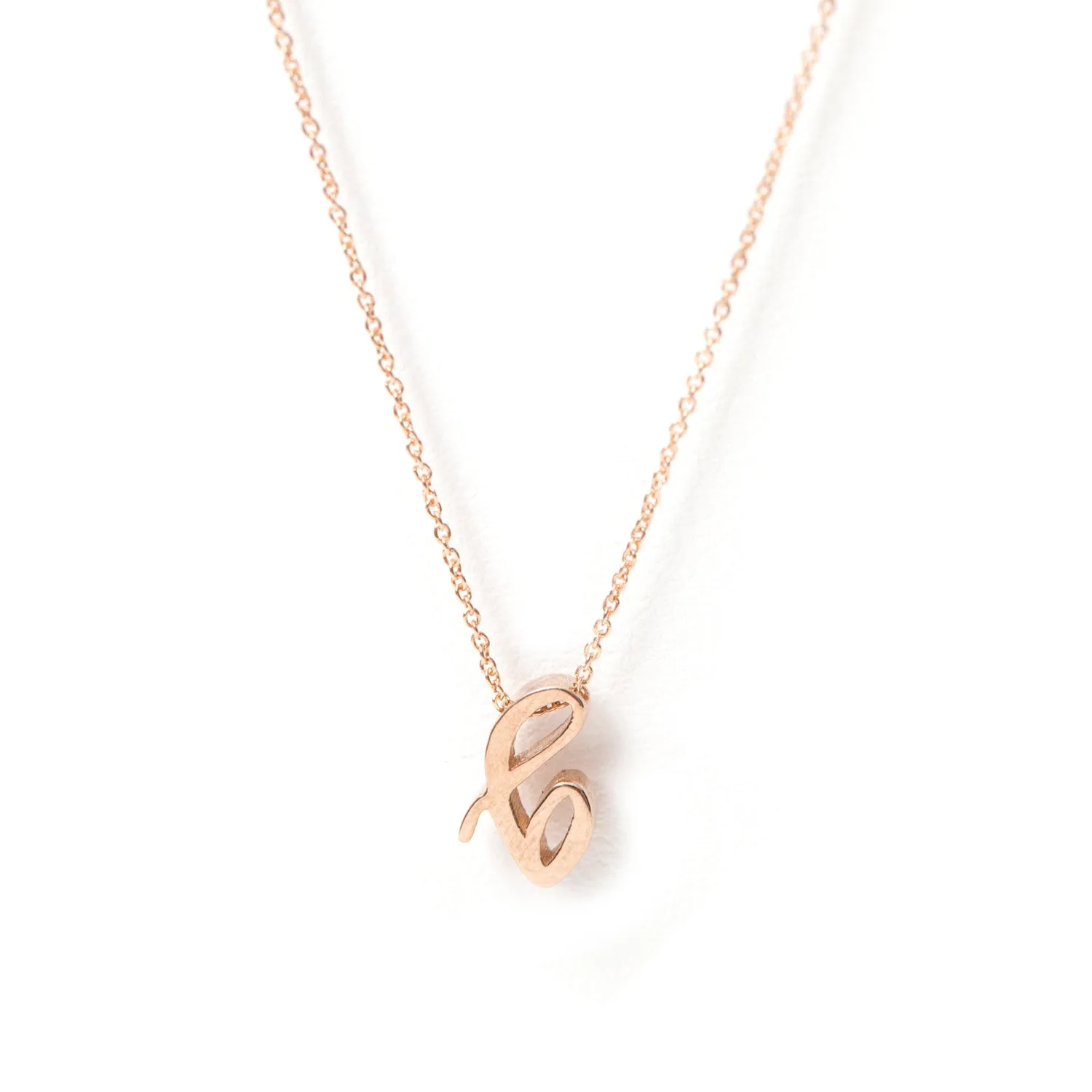 Mini Love Letter Necklace (Rose Gold)