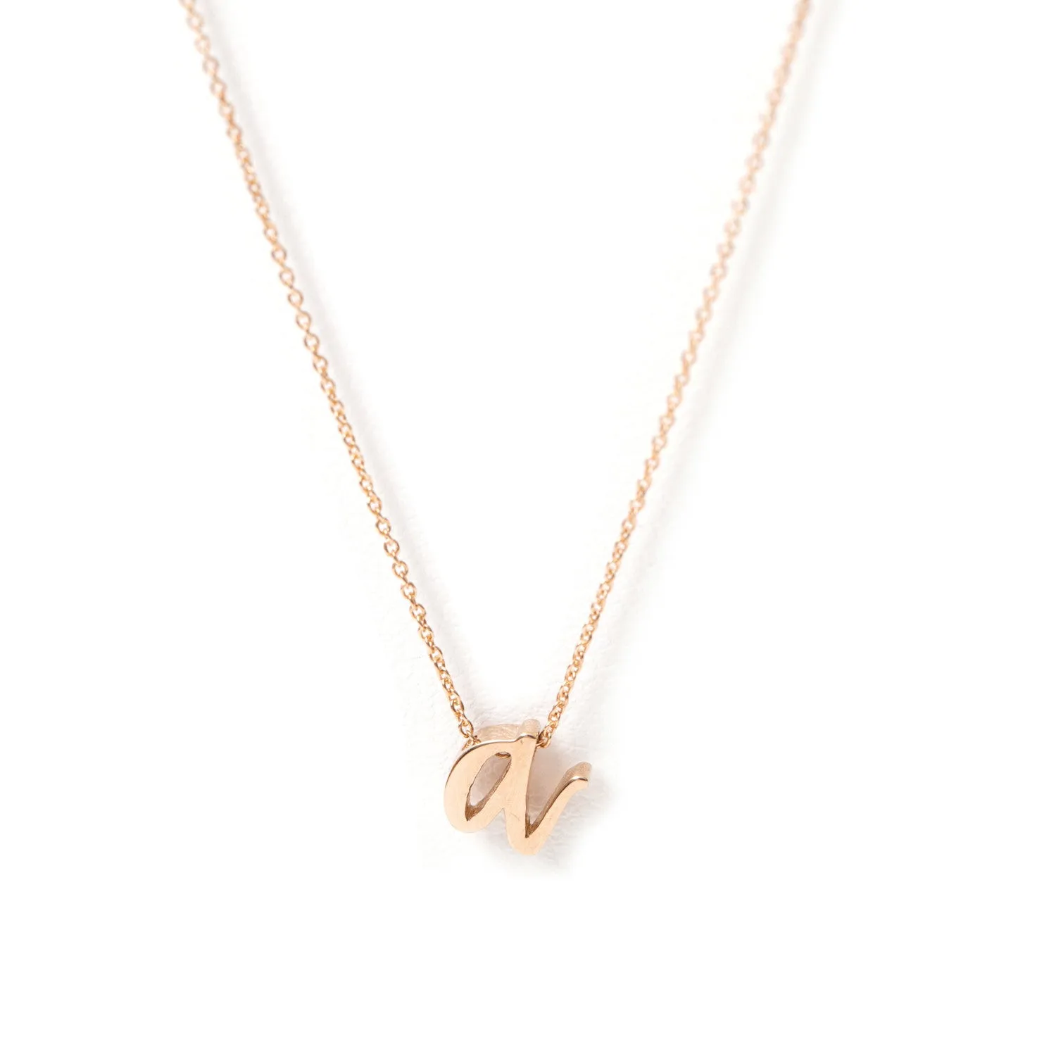 Mini Love Letter Necklace (Rose Gold)