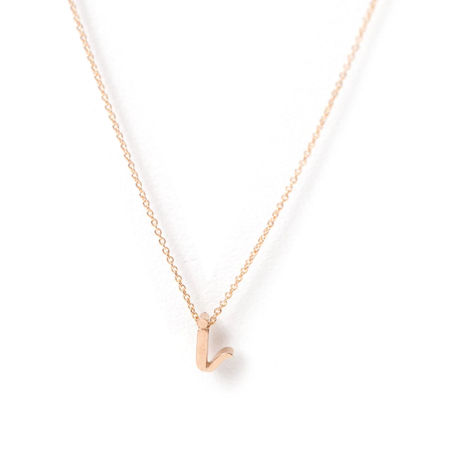 Mini Love Letter Necklace (Rose Gold)