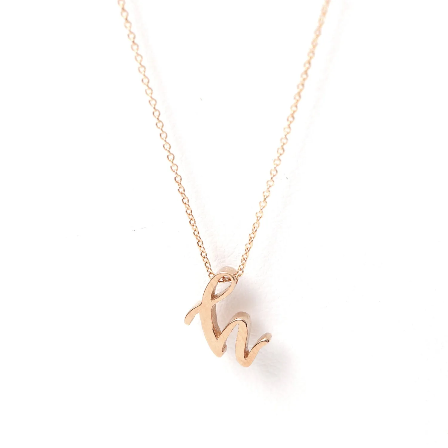 Mini Love Letter Necklace (Rose Gold)