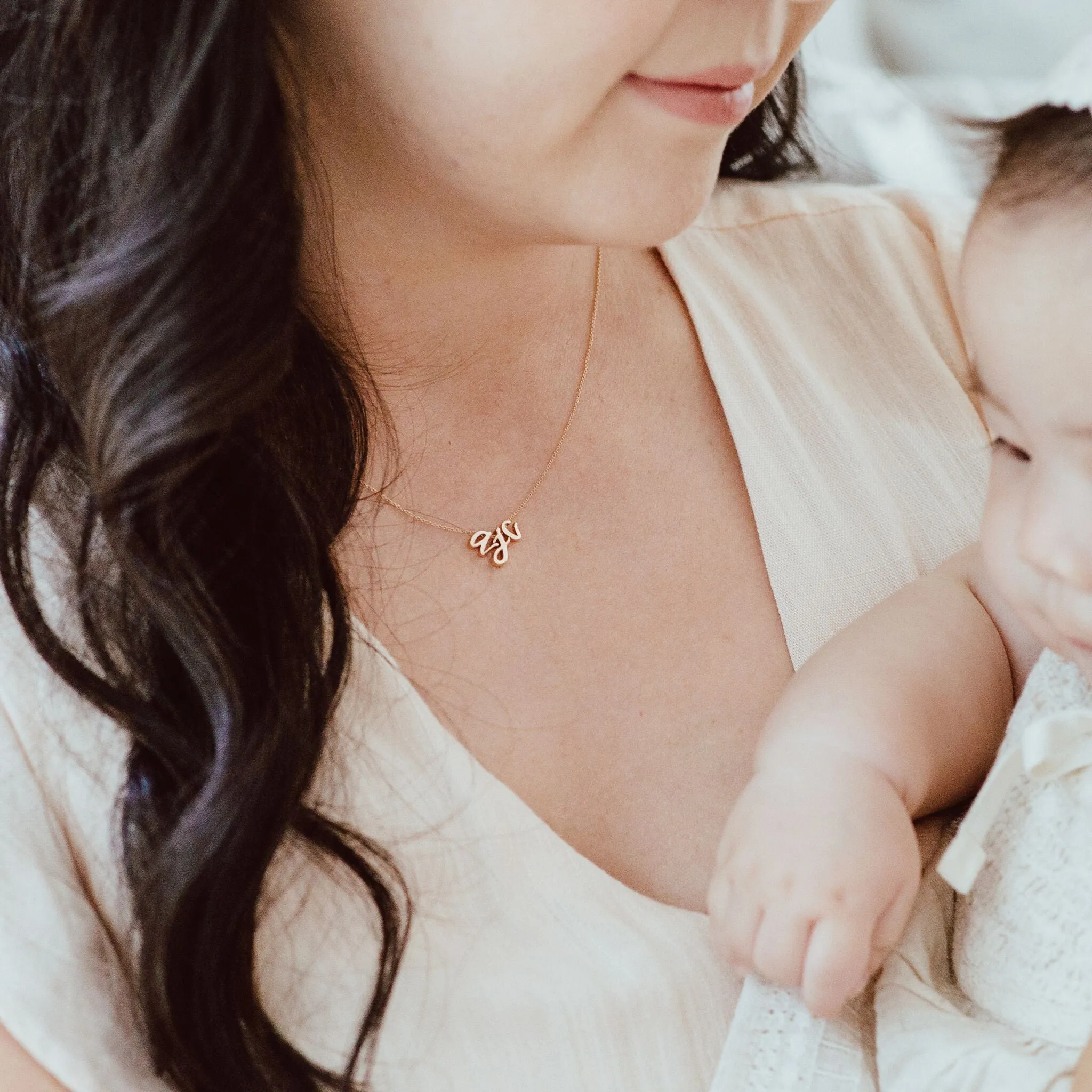 Mini Love Letter Necklace (Rose Gold)
