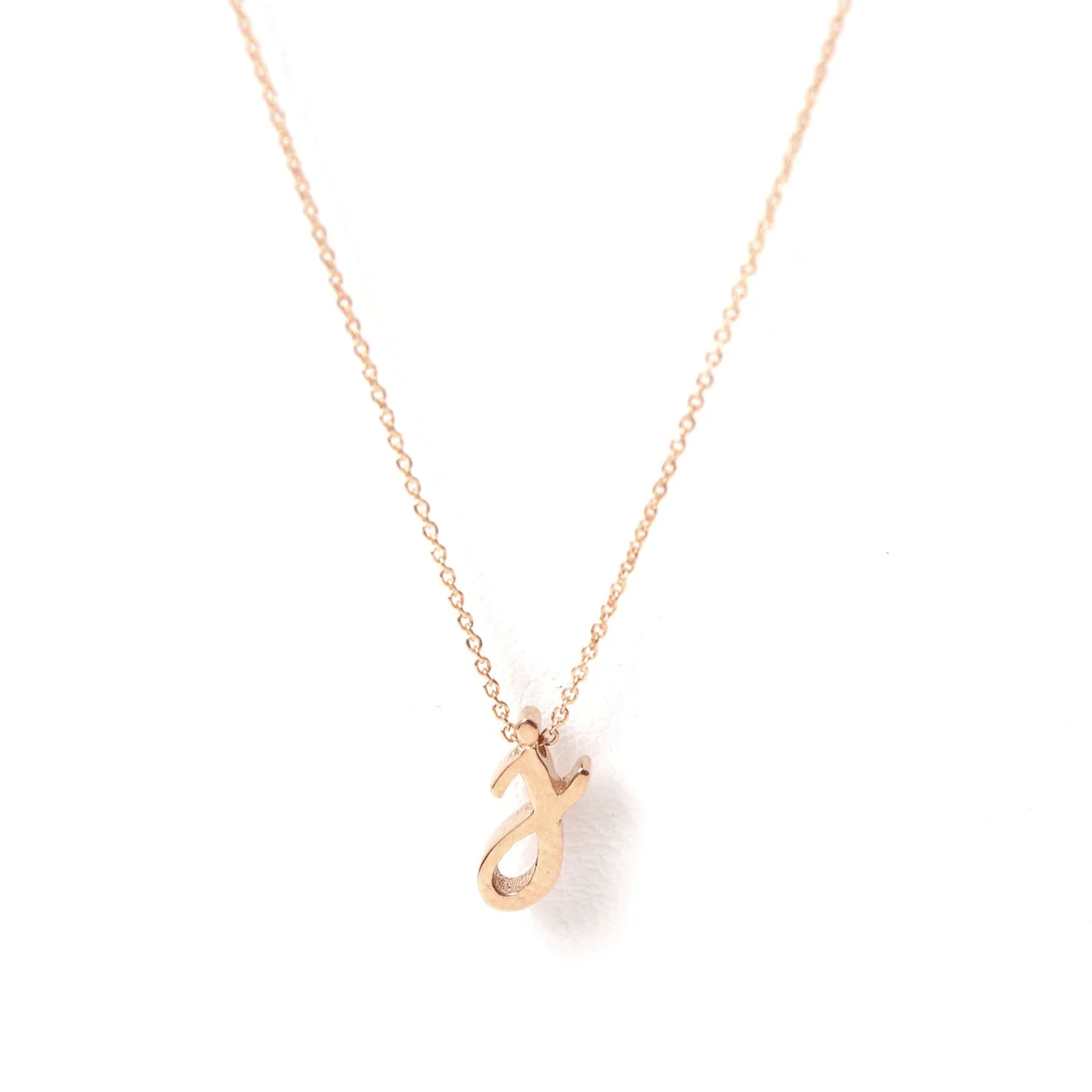 Mini Love Letter Necklace (Rose Gold)