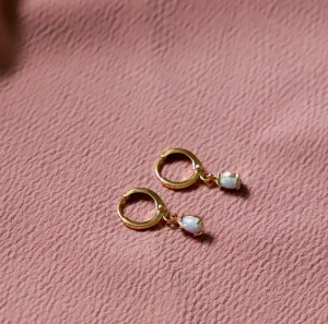 Mini Opalite Drop Huggies