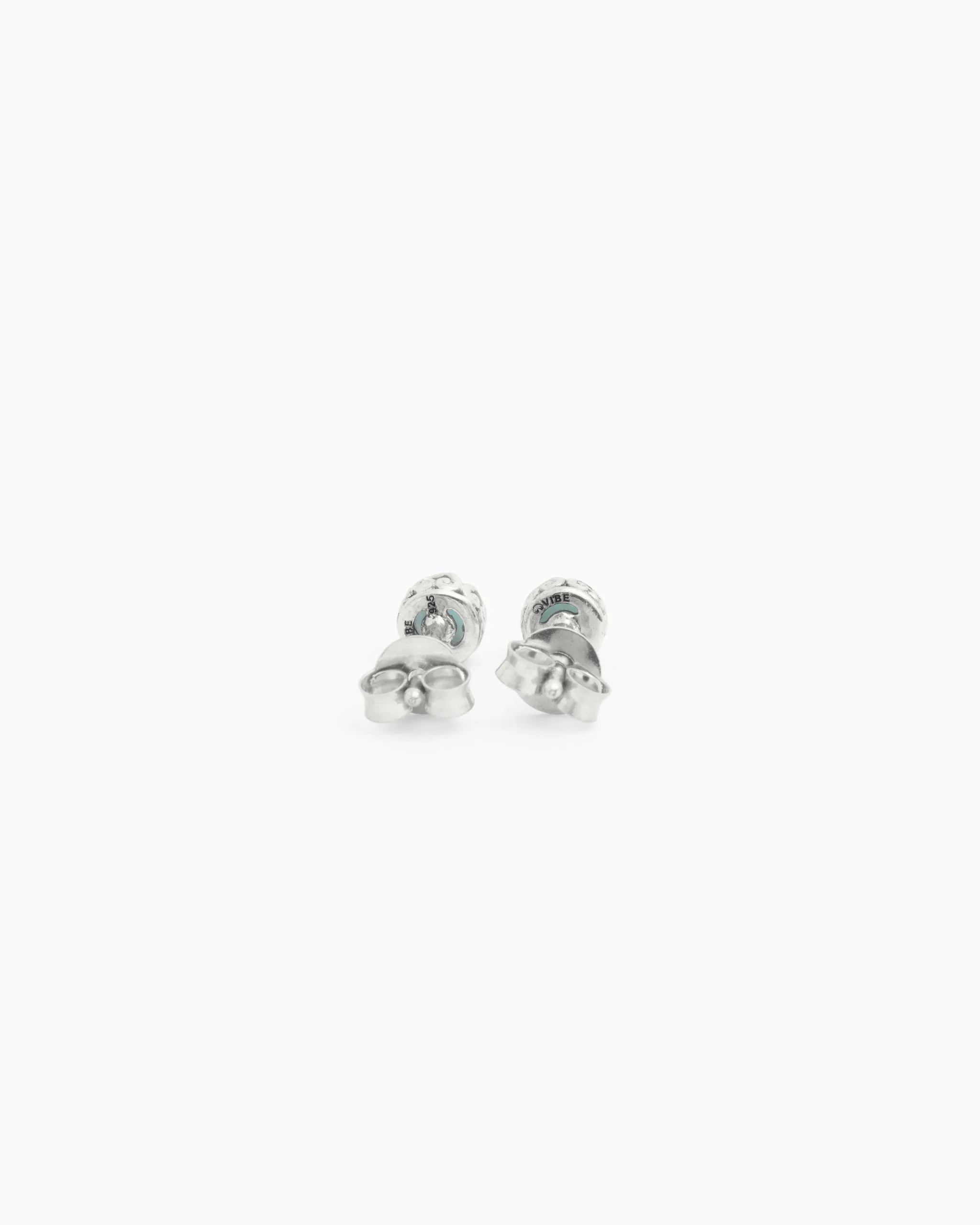 Mini Princess Petroglyph Stud Earrings - Larimar
