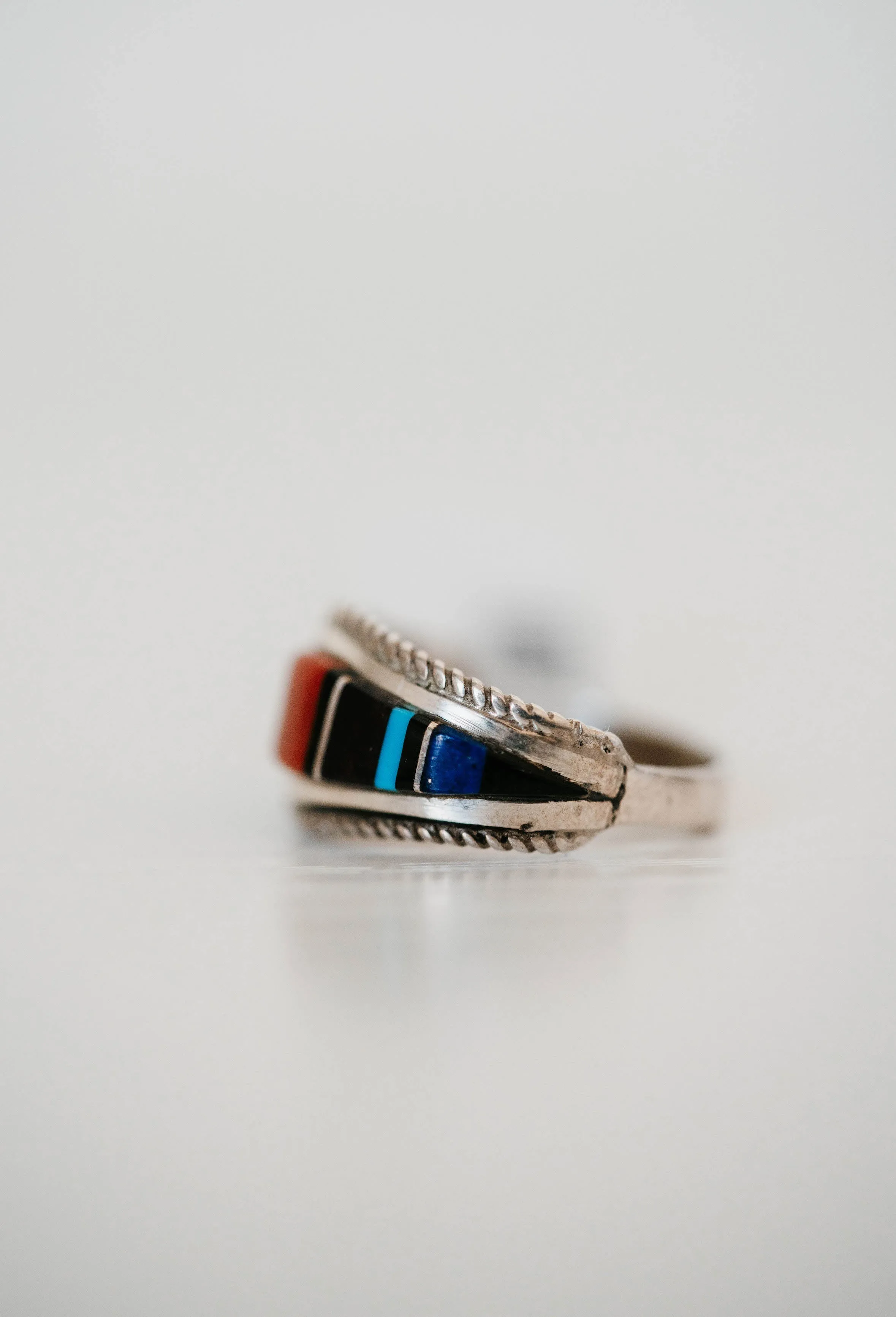 Mini Vertical Shield Ring | #2 | Multicolor- FINAL SALE