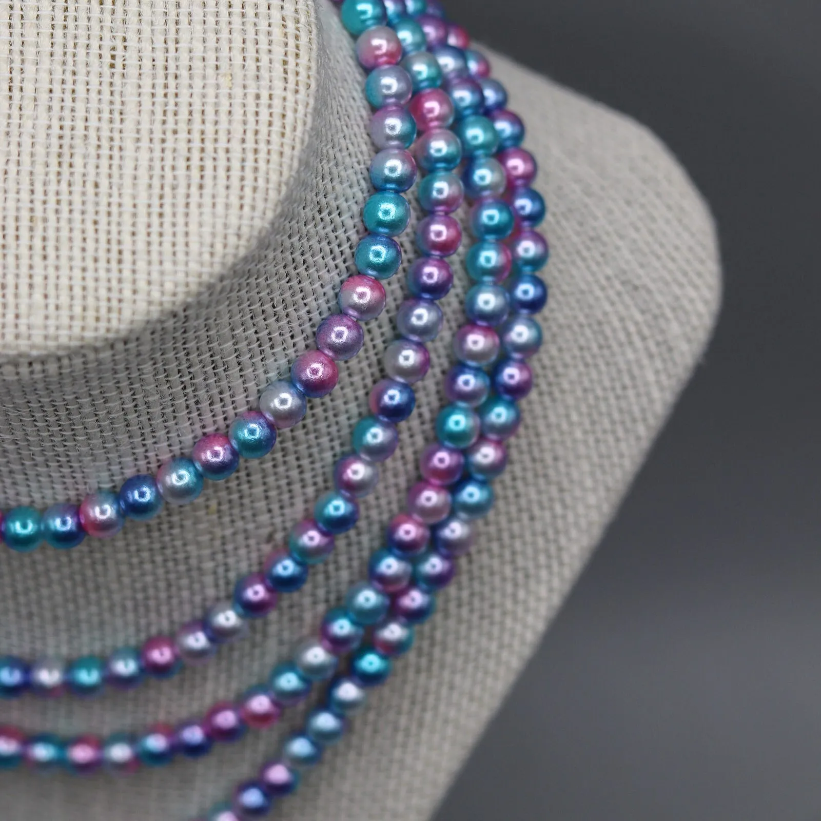 MTO | Necklace | Dainty Faux Pearl | Galaxy