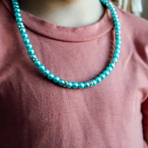 MTO | Necklace | Dainty Faux Pearl | Seafoam