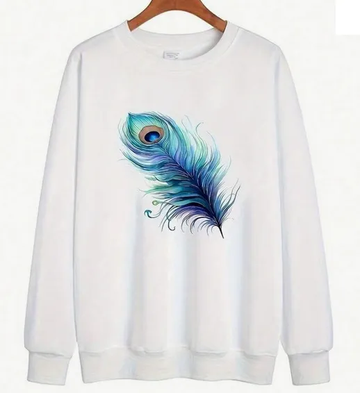 Mystic Blue and Purple Peacock Feather PNG and SVG File AI Created One of a Kind Digital Download diy Printable Craft Supply for Any Project