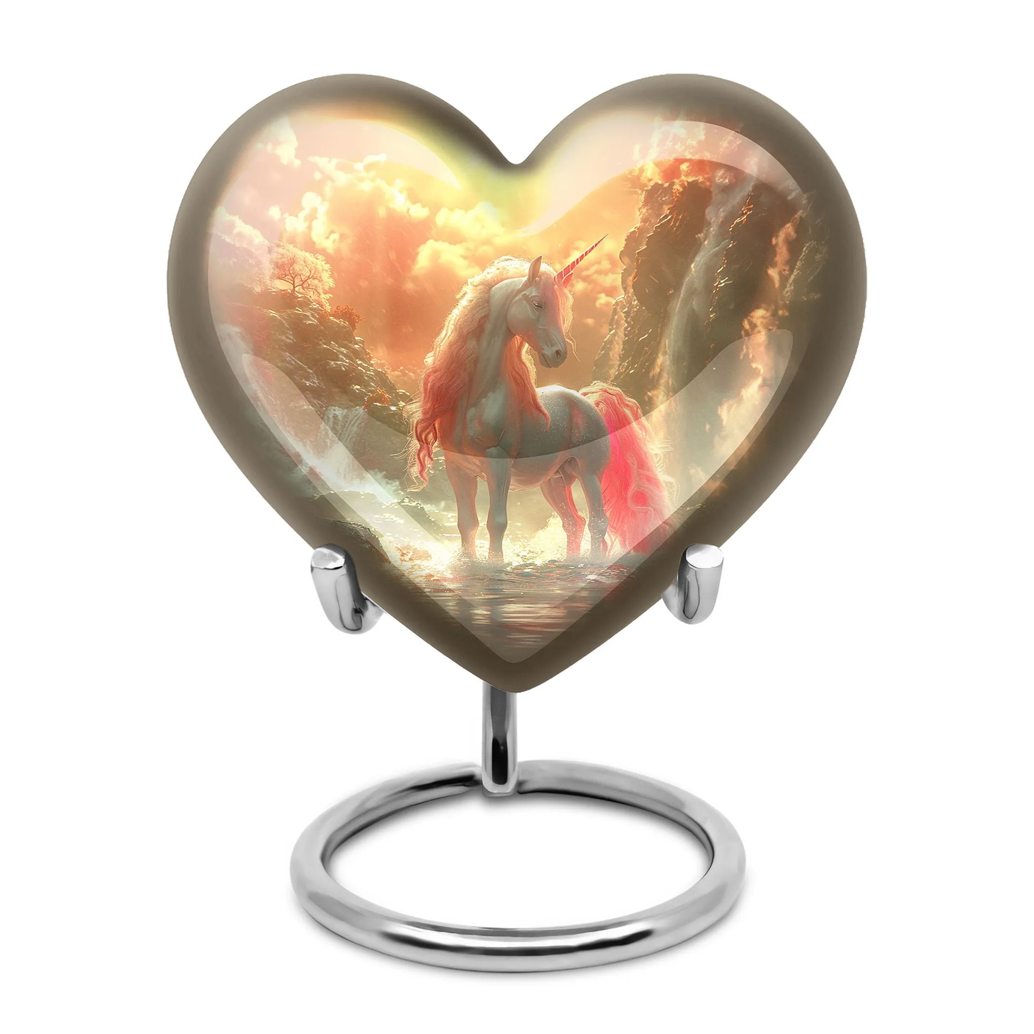 Mystical Dawn Unicorn - Unicorn Urn Memorial, Funeral Shape Urn