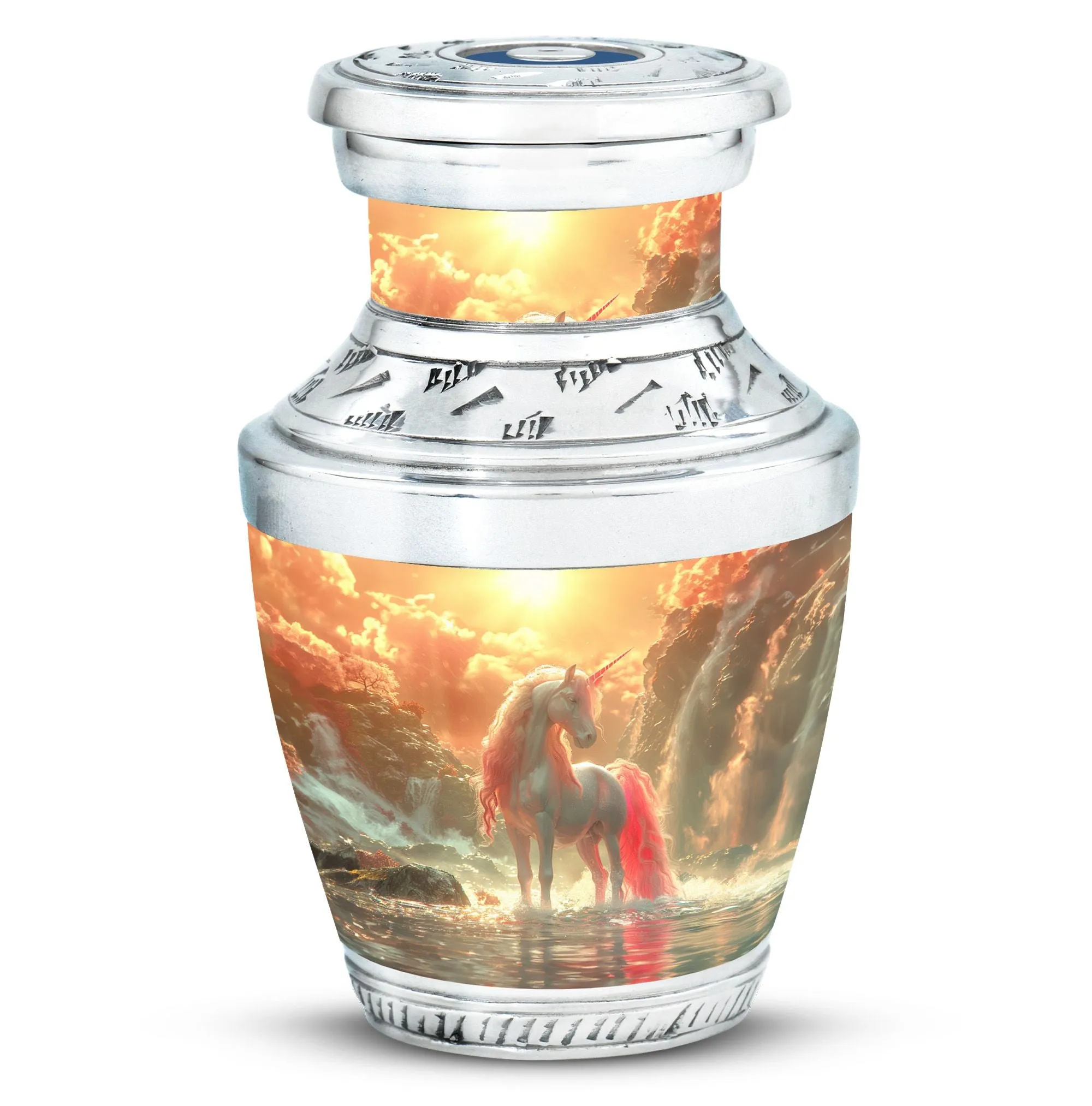 Mystical Dawn Unicorn - Unicorn Urn Memorial, Funeral Shape Urn