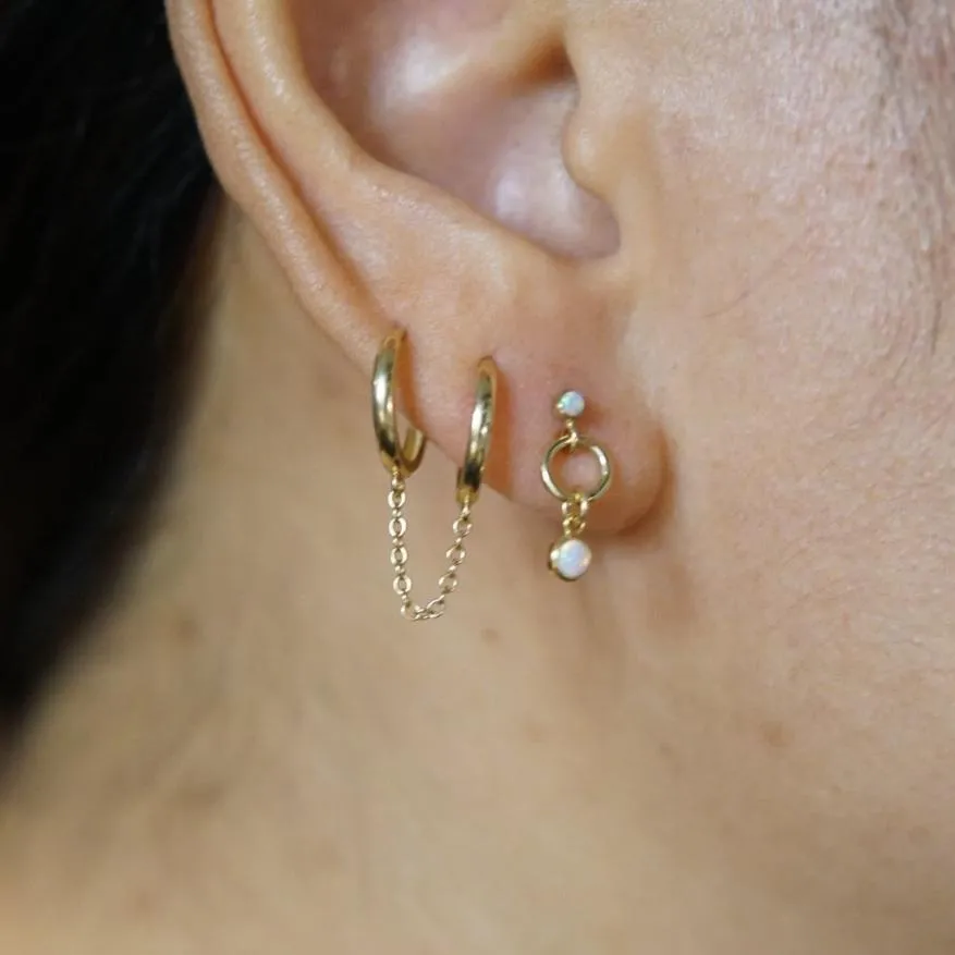 Opalescence Bubble Drop Stud Earrings
