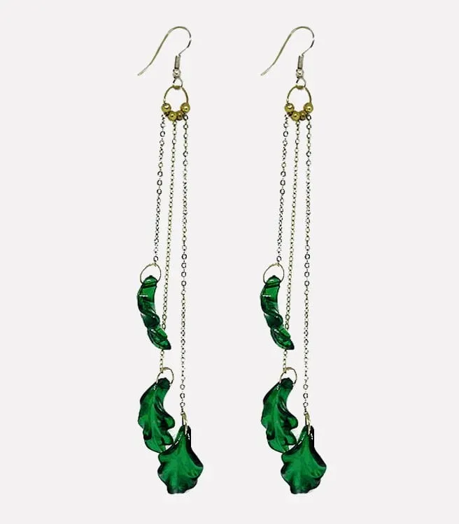 Palm Three Drop Earrings