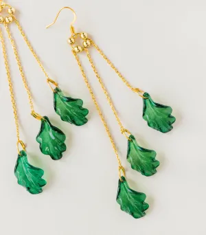 Palm Three Drop Earrings