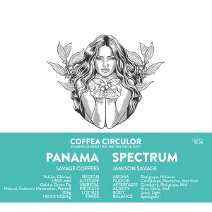 PANAMA Savage Coffees Spectrum Geisha Natural Anaerobic Carbonic Macerated Washed