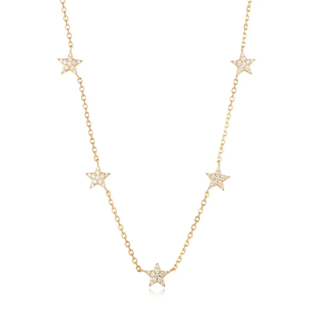 Pave Star Necklace