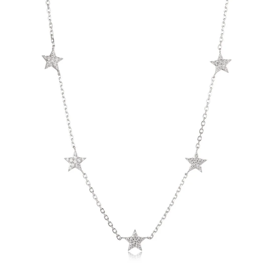Pave Star Necklace