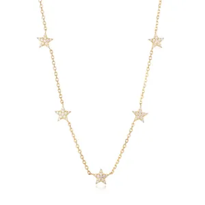 Pave Star Necklace