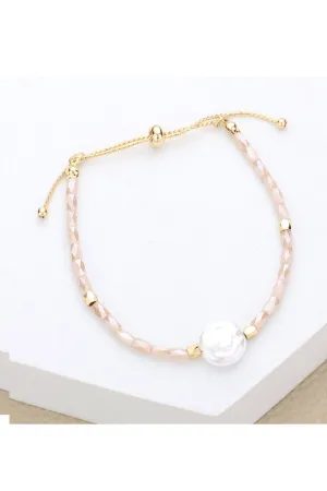 Pearl and Beaded Cinch Bracelet