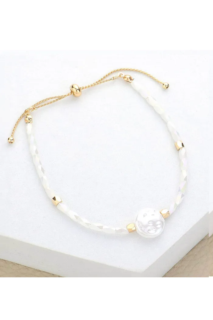 Pearl and Beaded Cinch Bracelet