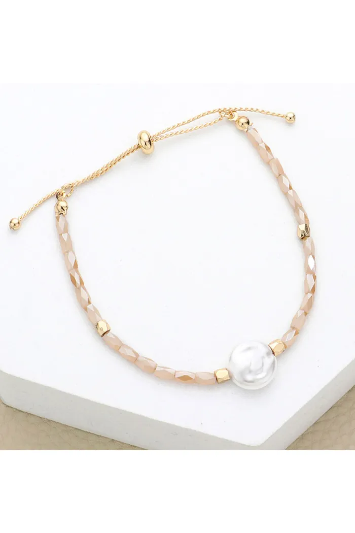 Pearl and Beaded Cinch Bracelet