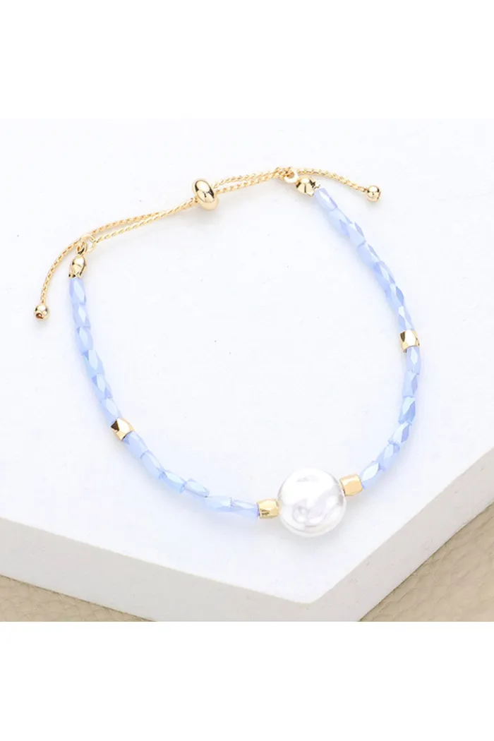 Pearl and Beaded Cinch Bracelet
