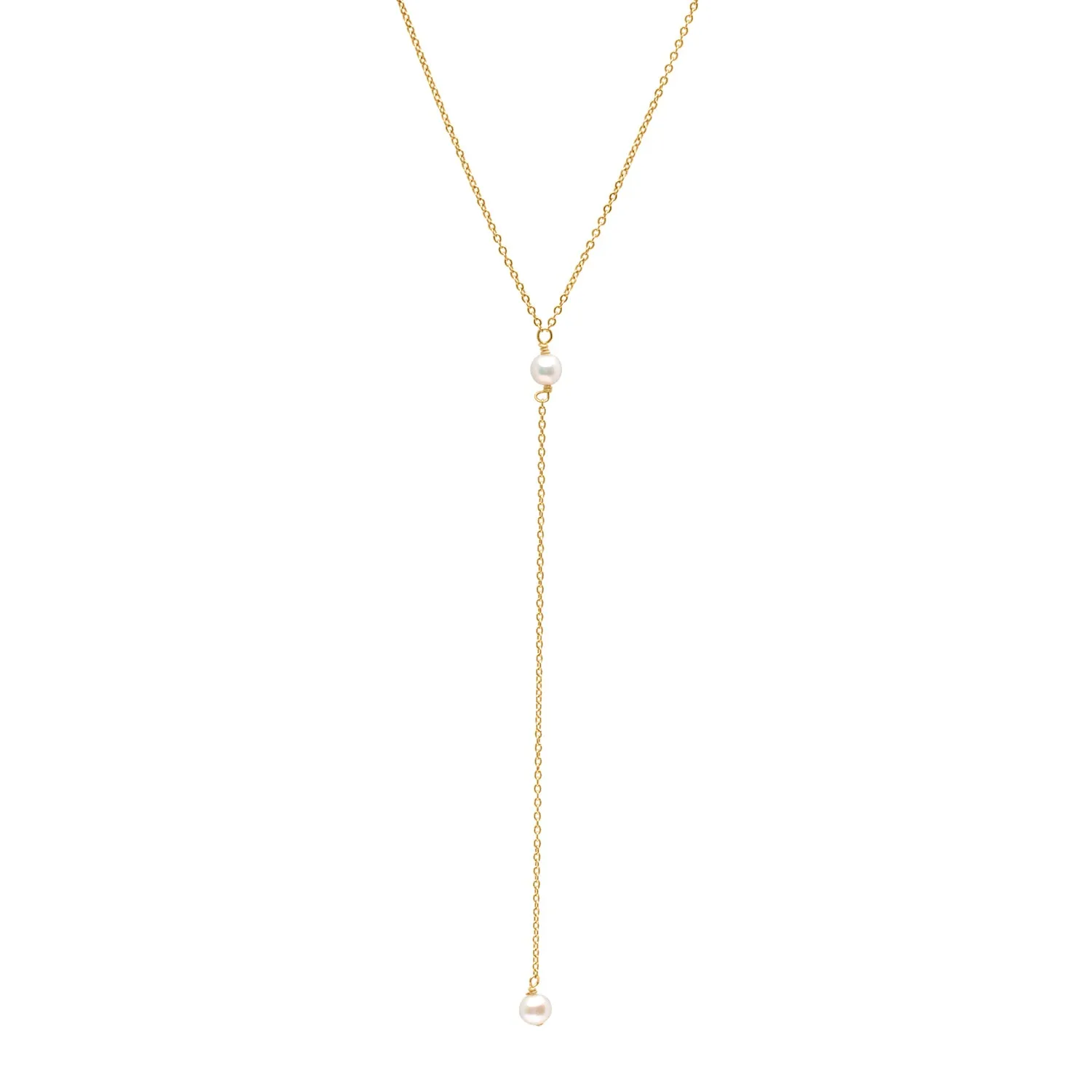 Pearl drop Lariat