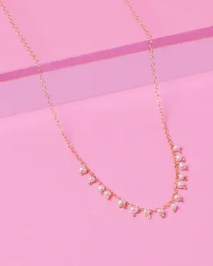 PEARL ROBIN 14K GOLD FILLED DROP NECKLACE