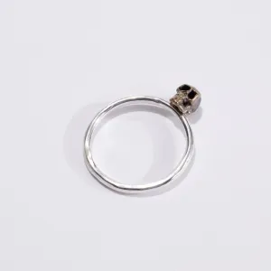 Petite Skull Stacking Ring in  / Sterling Silver or Mixed Metal
