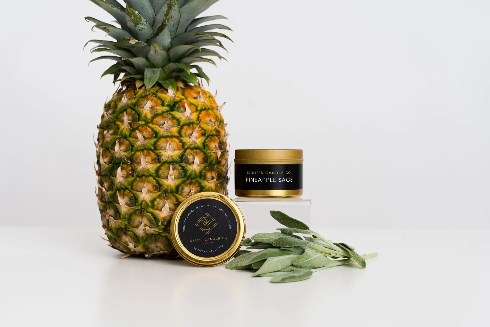 Pineapple Sage 100% Pure Soy Travel Size Candle