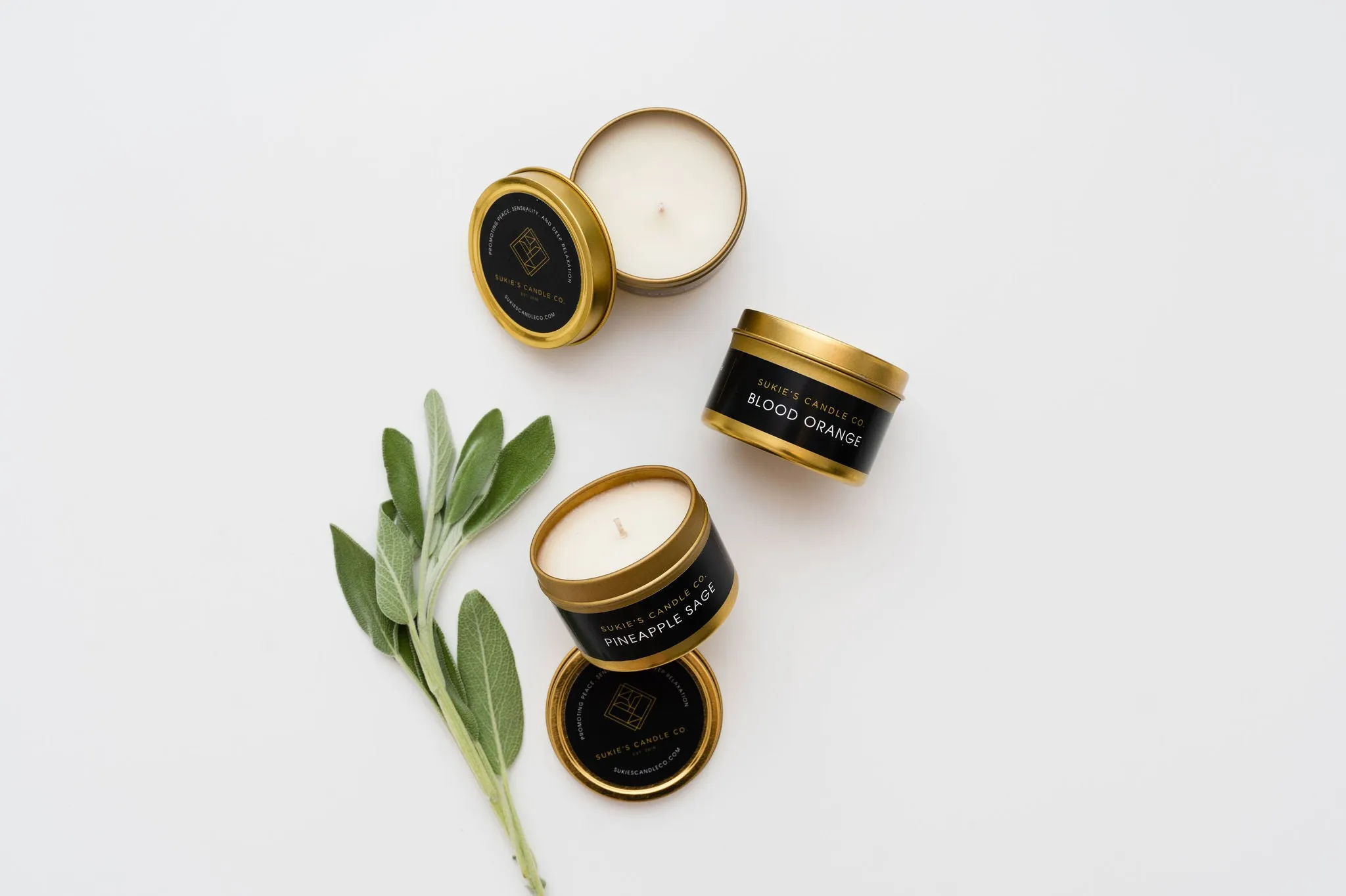 Pineapple Sage 100% Pure Soy Travel Size Candle