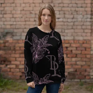Pink Hibiscus Dark Unisex Sweatshirt