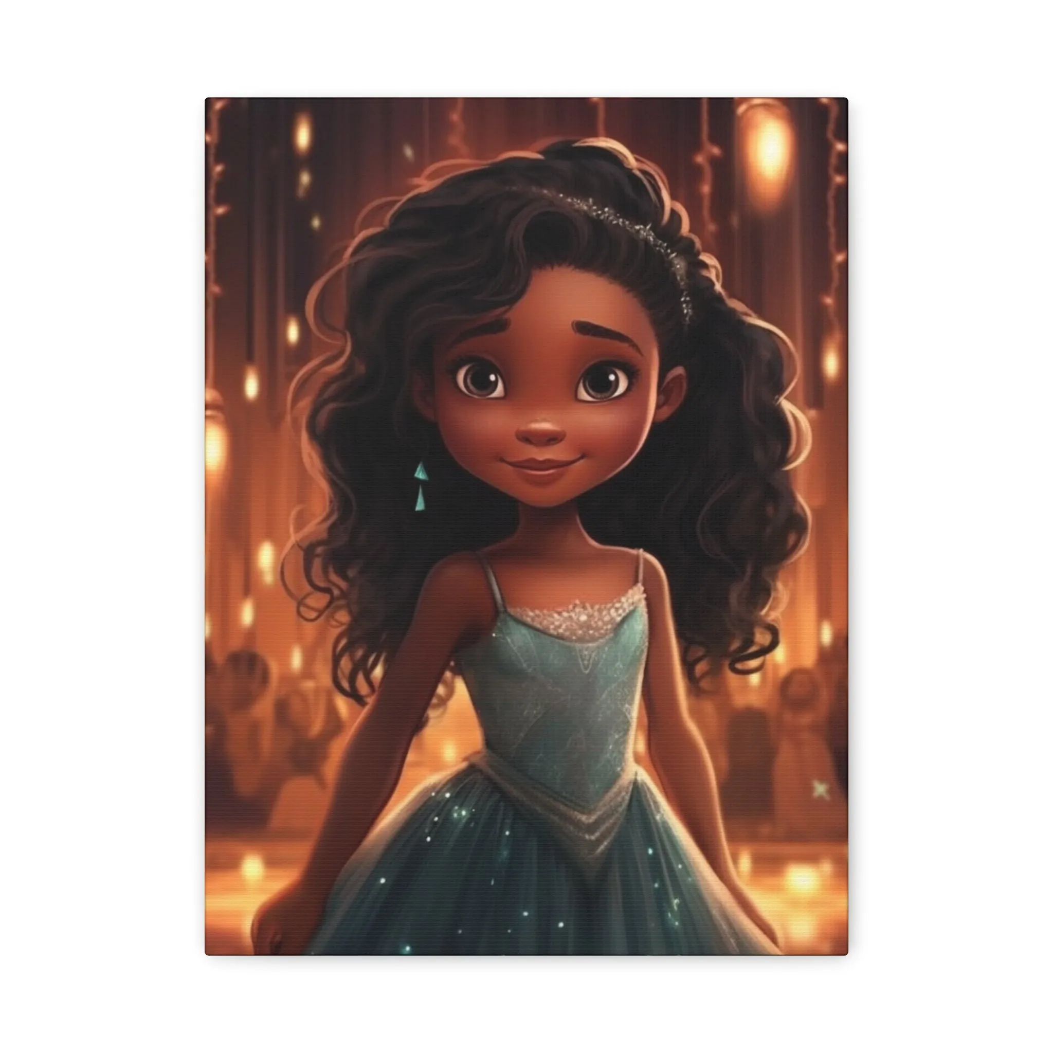 Princess Fairy lights Matte Canvas, Stretched, 1.25 Children's Bedroom Decor