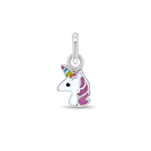 Rainbow Unicorn Kids / Children's / Girls for Charm Bracelet - Sterling Silver